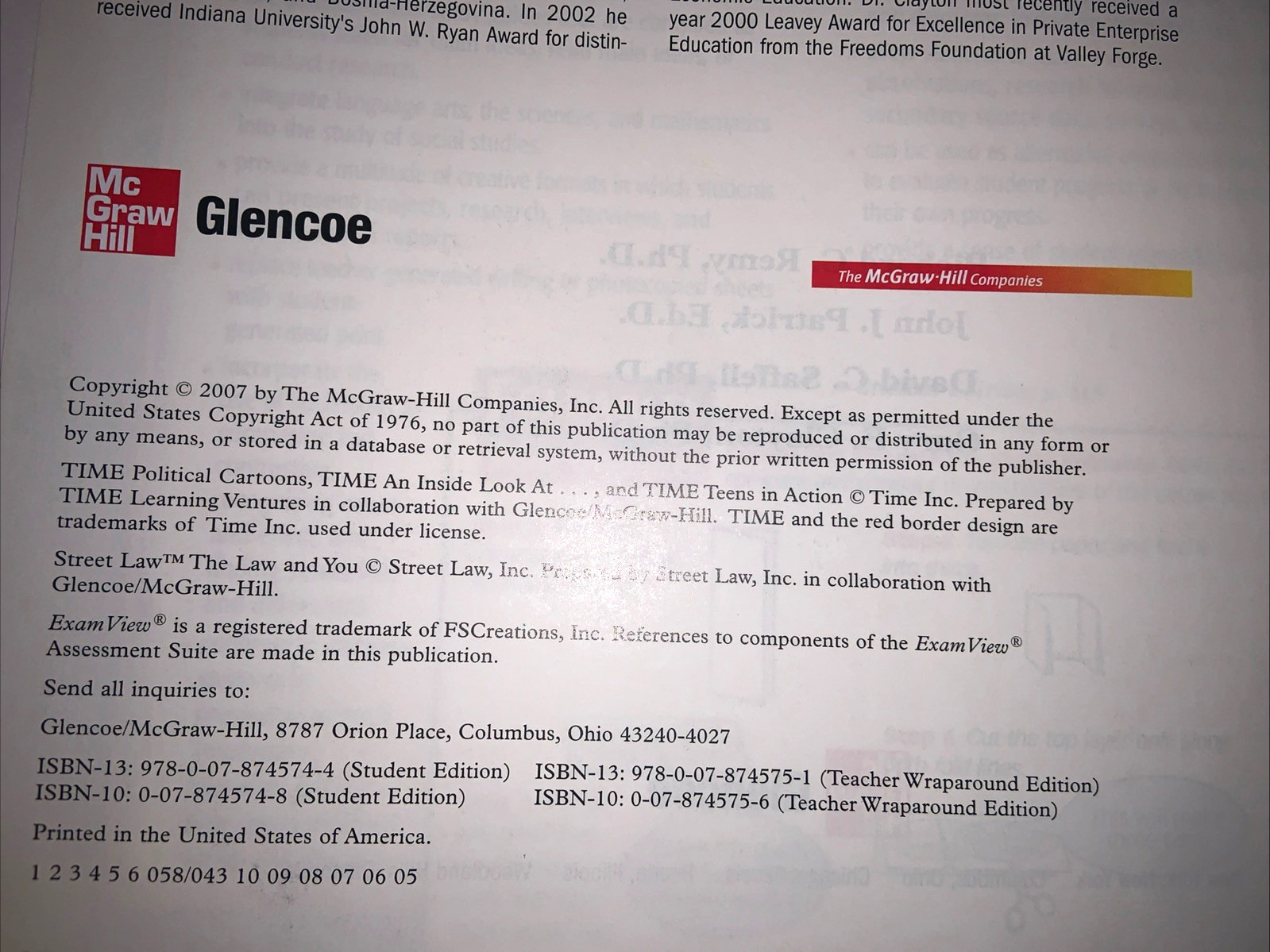 Glencoe Civics Today Teacher Edition Wraparound 2007 Citizenship Economics