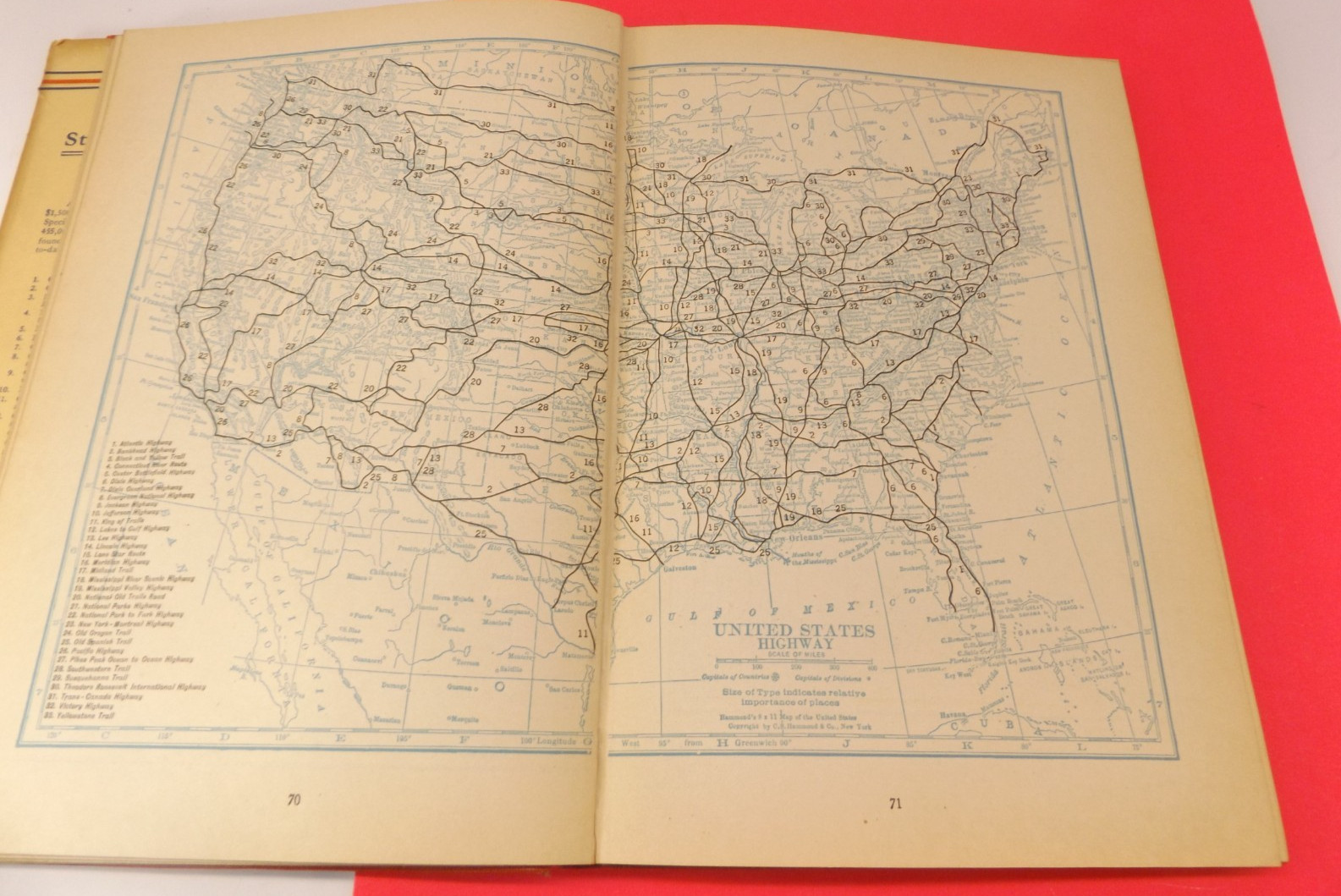 The Literary Digest 1929 Atlas of the World and Gazetteer Funk & Wagnalls