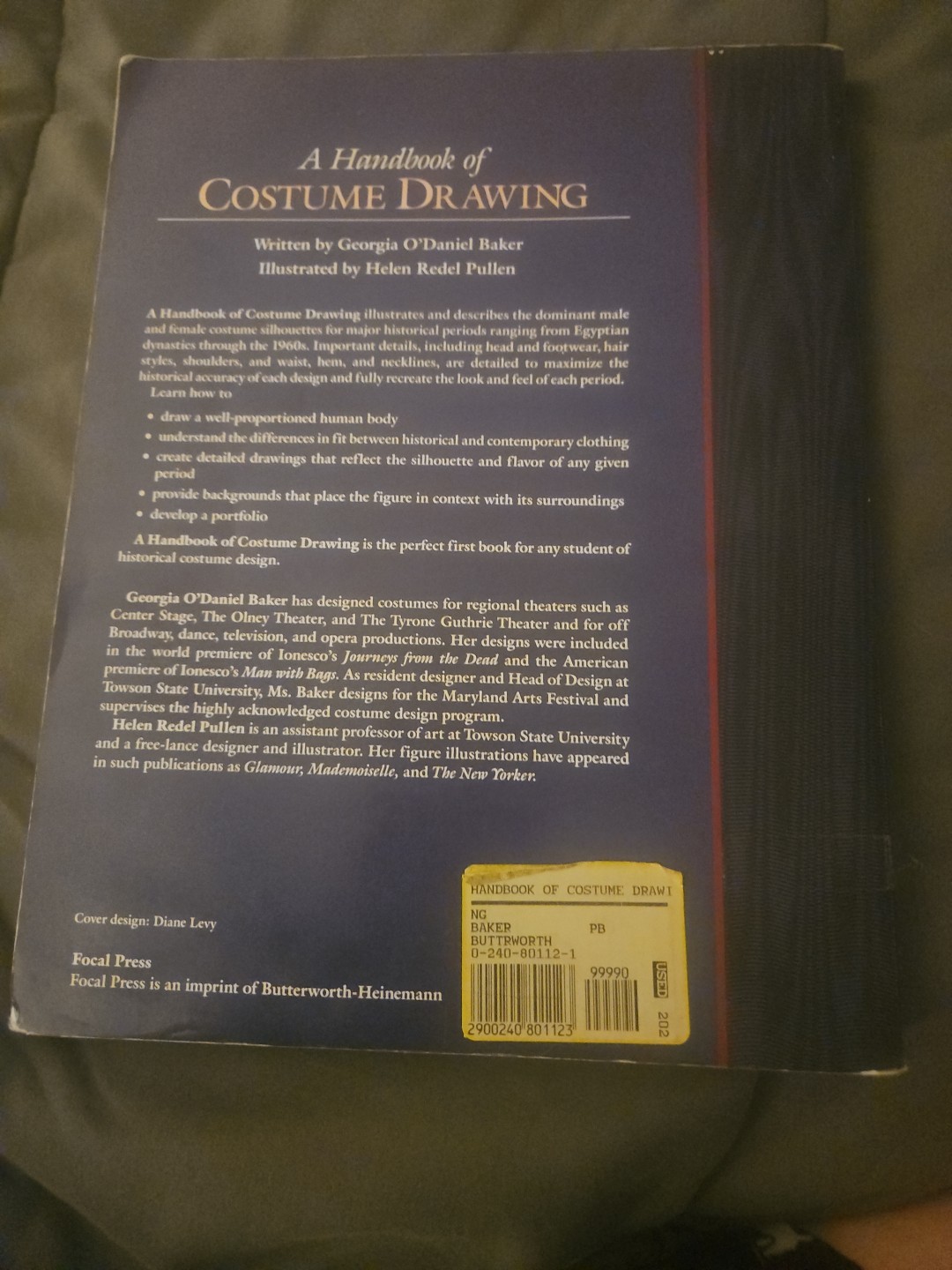 A Handbook of Costume Drawing by O’Daniel-Baker, Georgia; Pullen, Helen