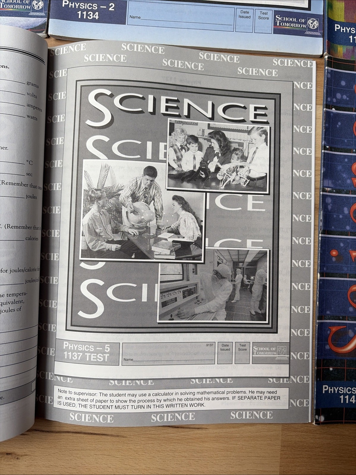 ACE School of Tomorrow Physics PACES 1-5, 12 Lot 6 Homeschool Science Unused