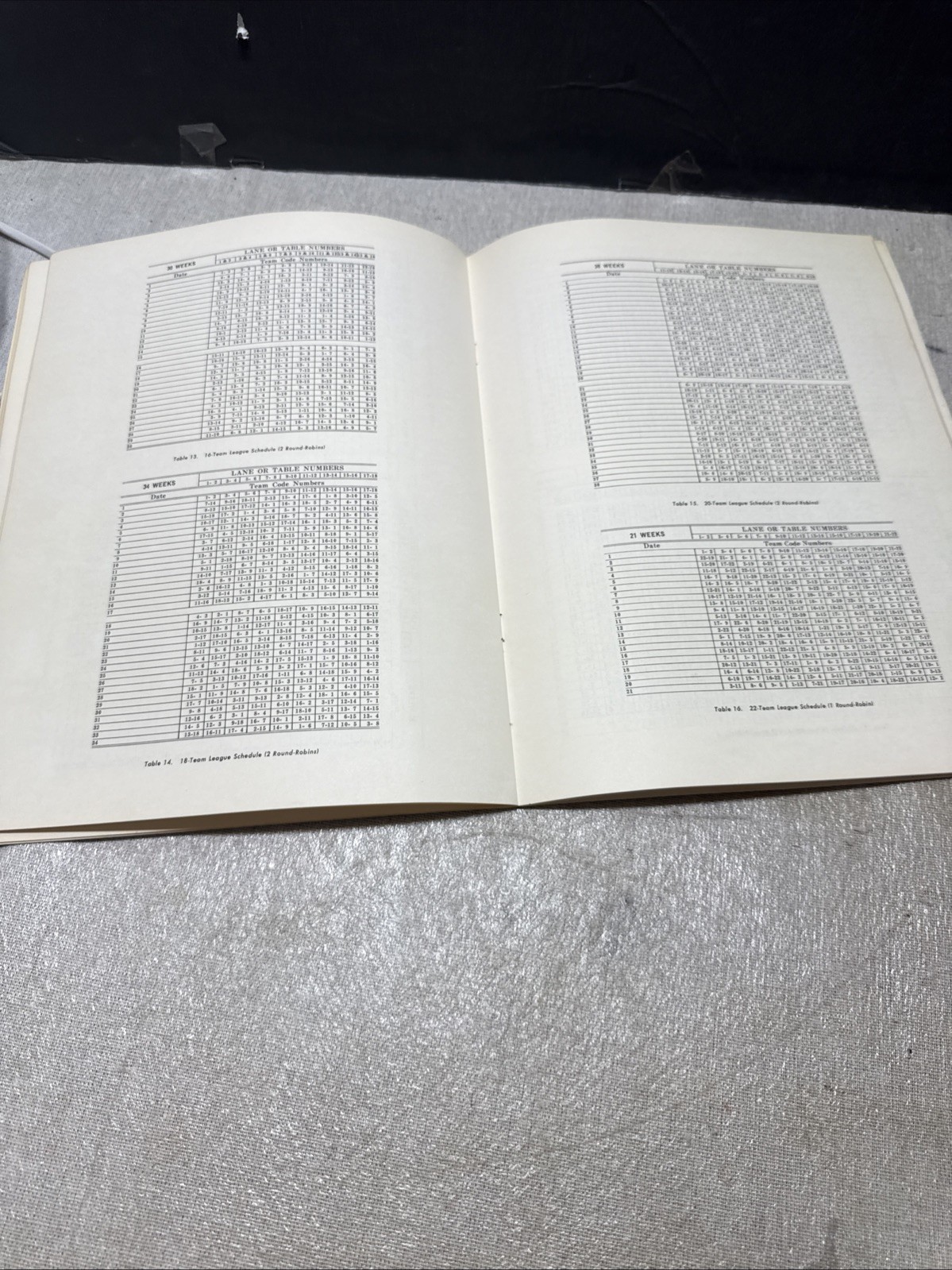 Vintage How to Organize and Manage Tournaments Round Robin -Billiards – 1960s