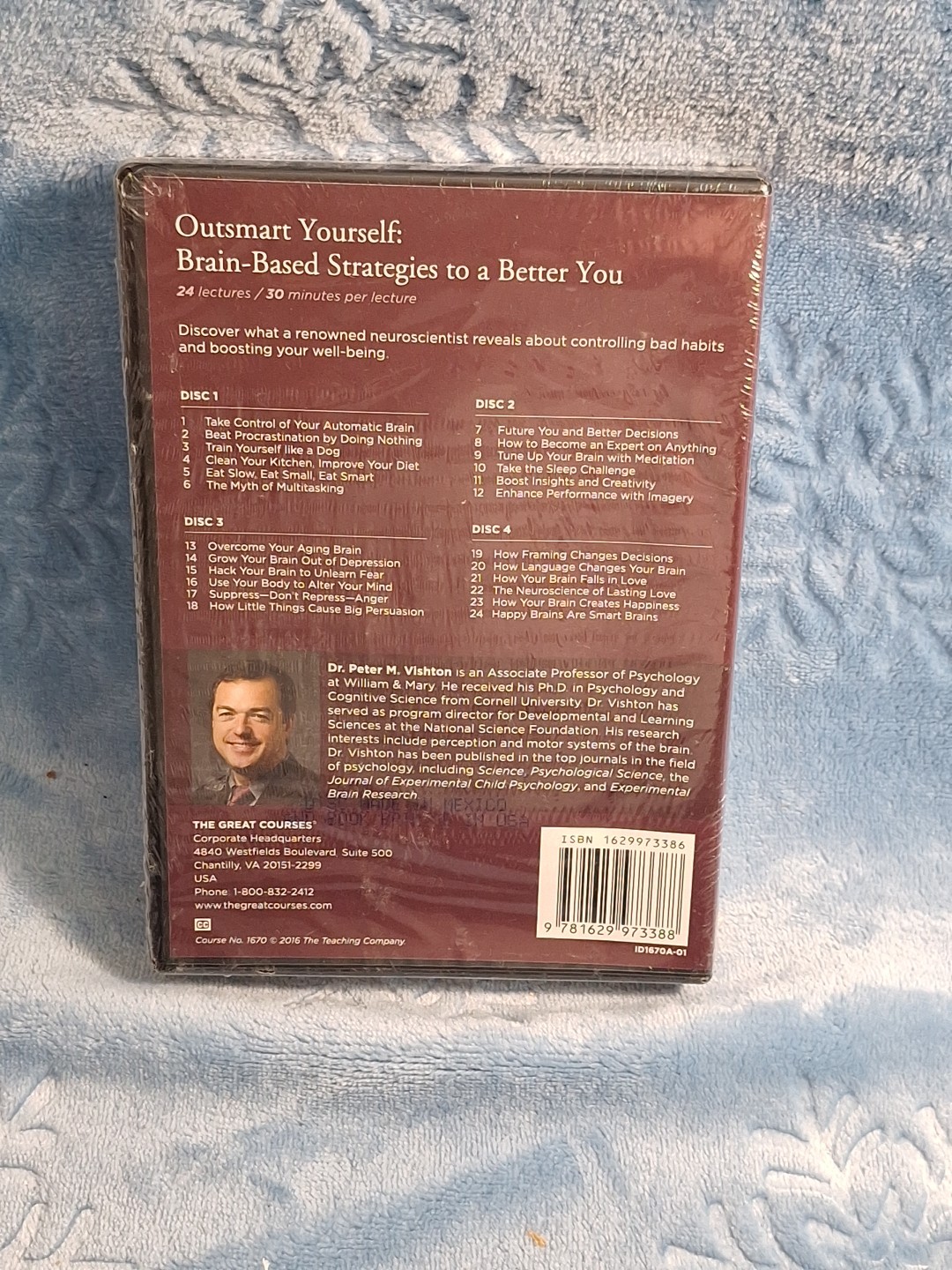 NEW: Great Courses: Outsmart Yourself Strategies To A Better You DVD & Book Set
