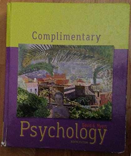 Psychology – Hardcover, by Myers David G. – Very Good