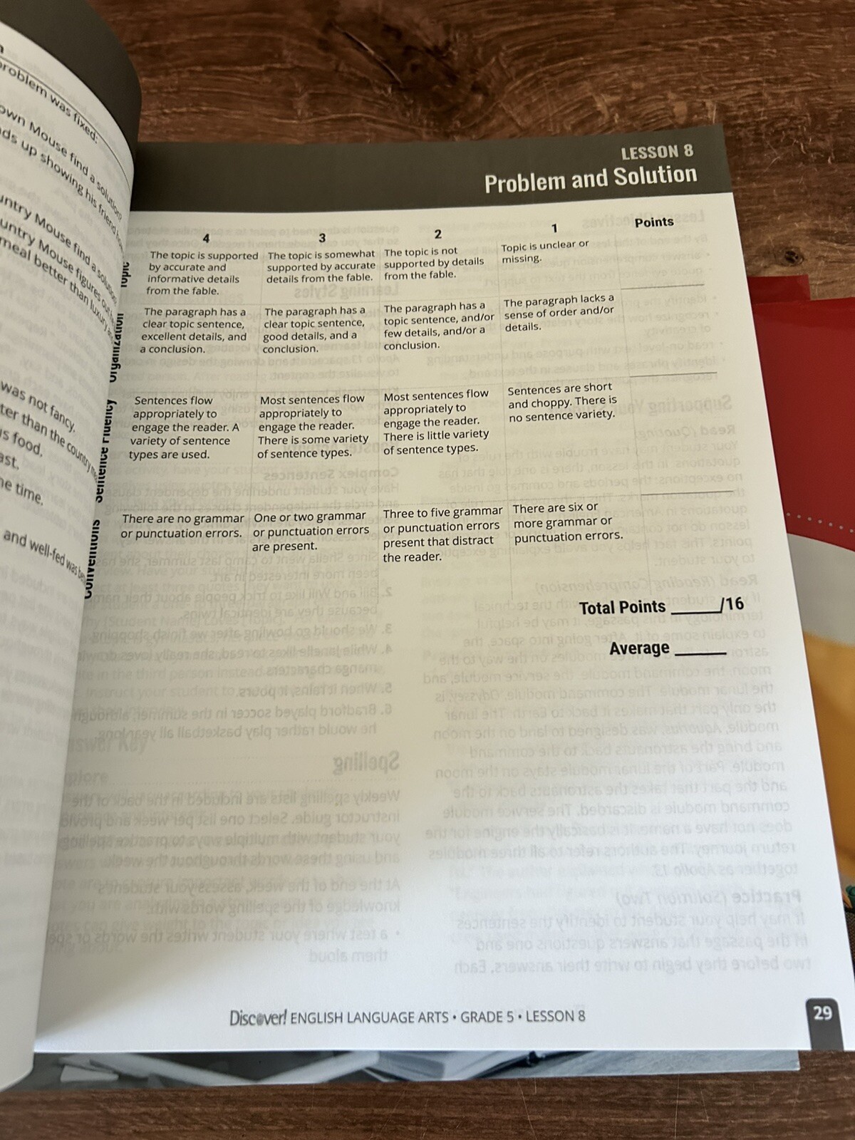 Discover Language Arts Homeschool Edovate grade 4 student book instructor guide