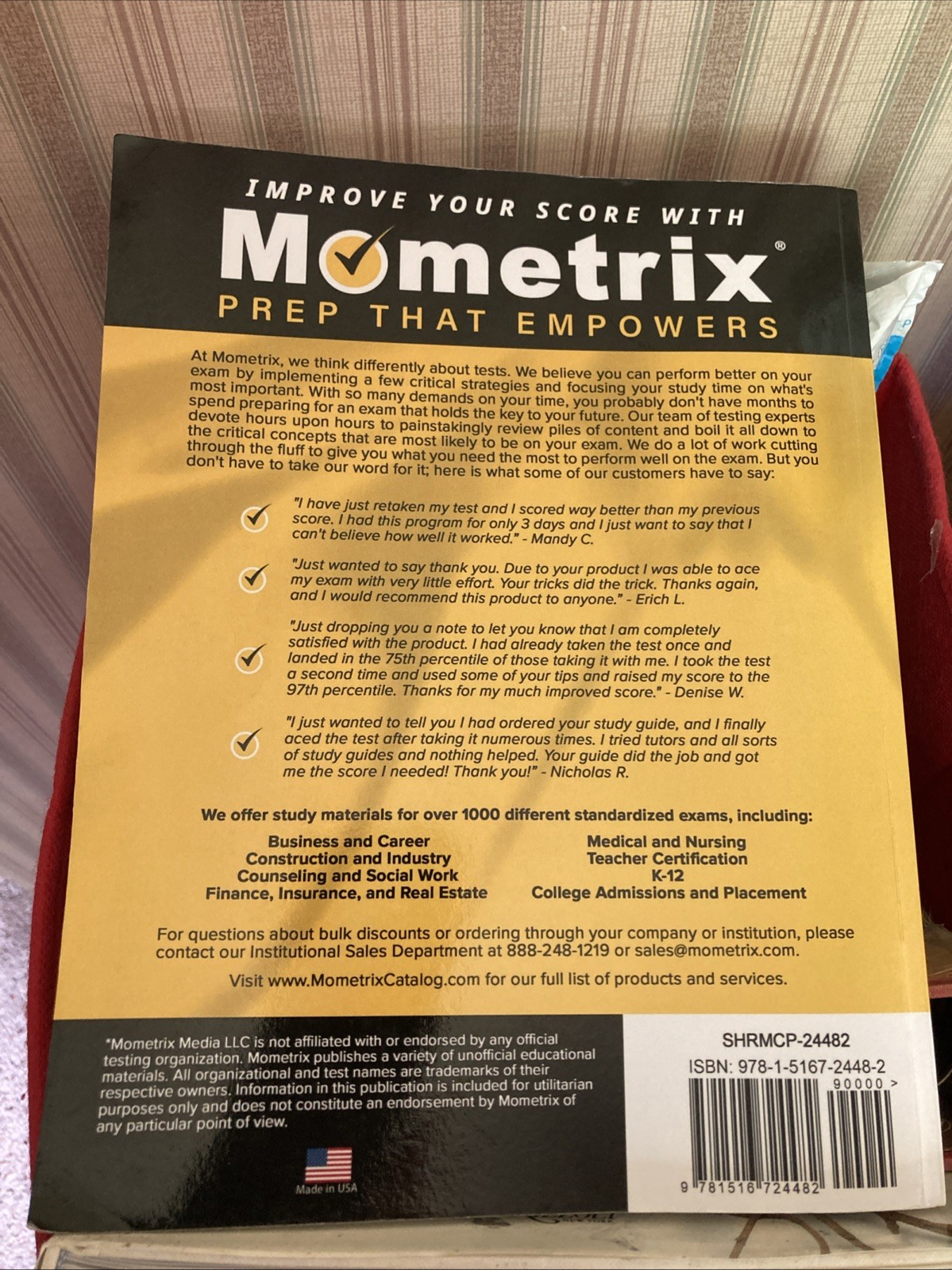 SHRM CP Exam Prep 2024-2025 SHRM CP Certification Secrets Guide [4th Edit.] ***