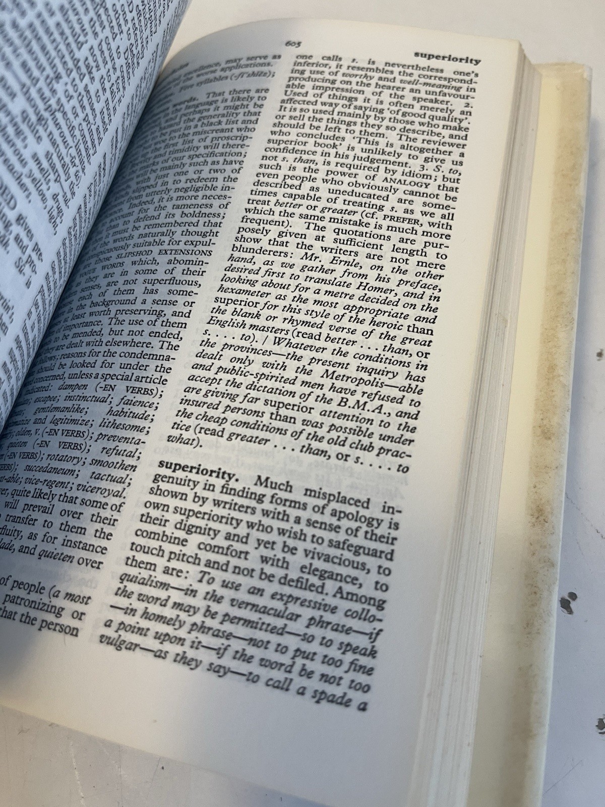 Dictionary of Modern English Usage by H. W. Fowler (1987, Hardcover Dust Jacket)