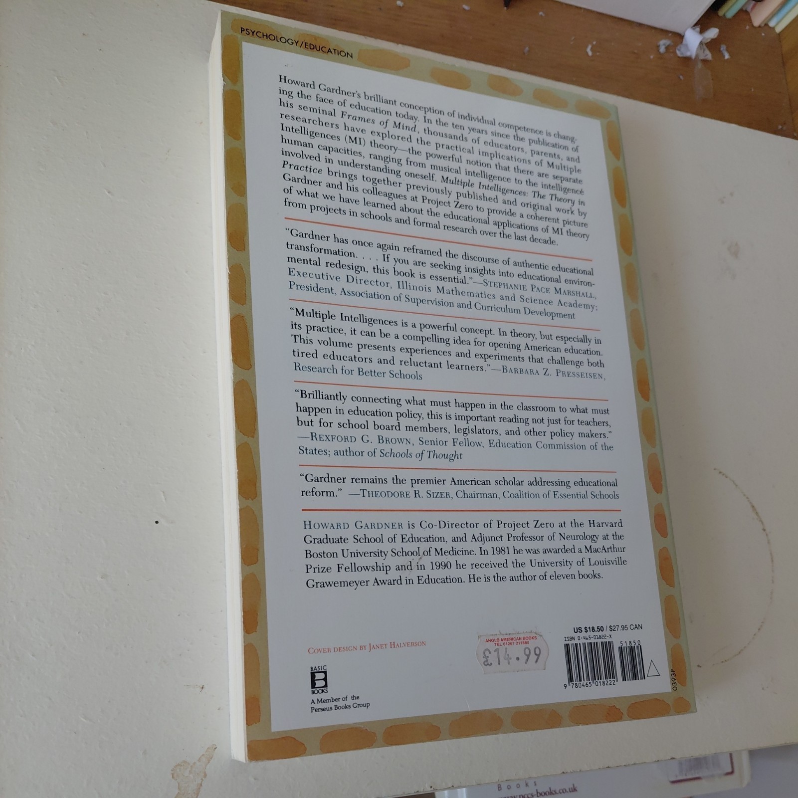 Multiple Intelligences : The Theory in Practice by Howard Gardner (1993,…