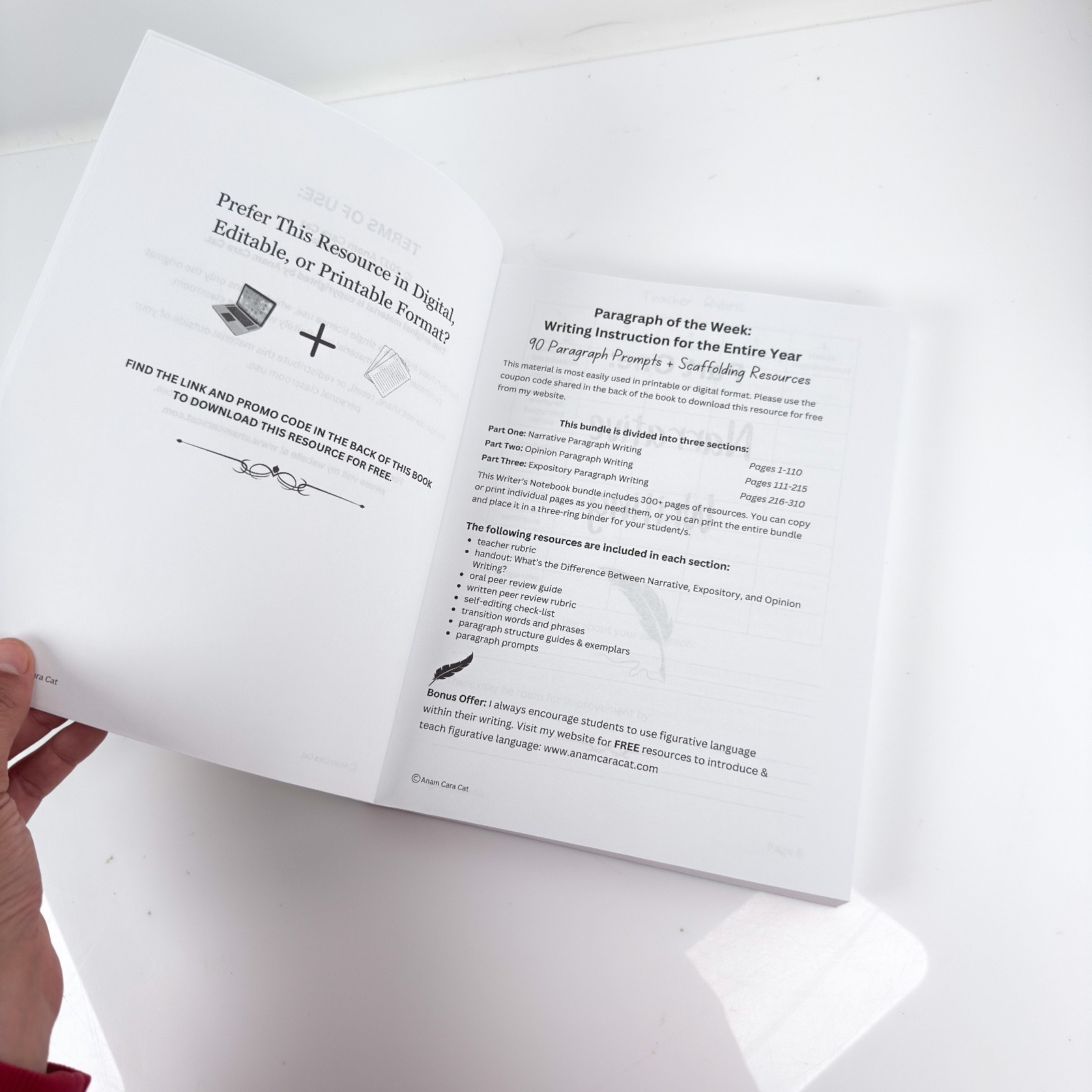 How to Write a Paragraph of the Week: 300 Pages of Writing Resources: 90 Prompts