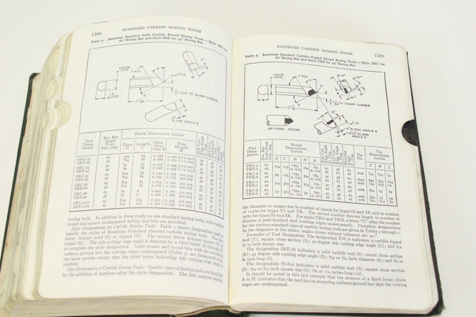 Machinery’s Handbook 18th Edition 1969 Edition Soft Cover Tab