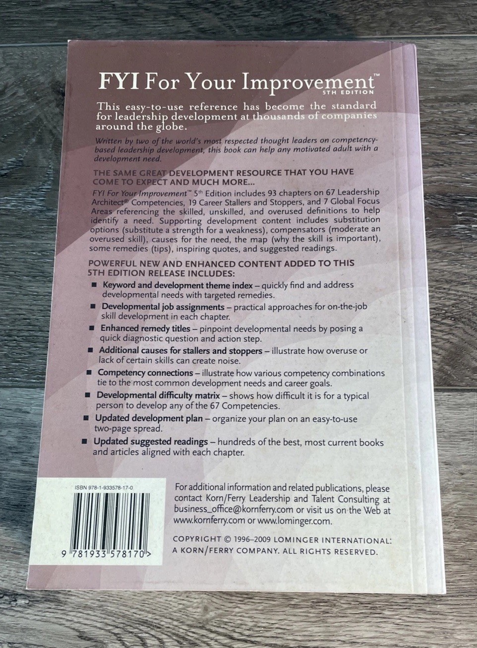 FYI for Your Improvement : A Guide for Development and Coaching 5th Edition NICE