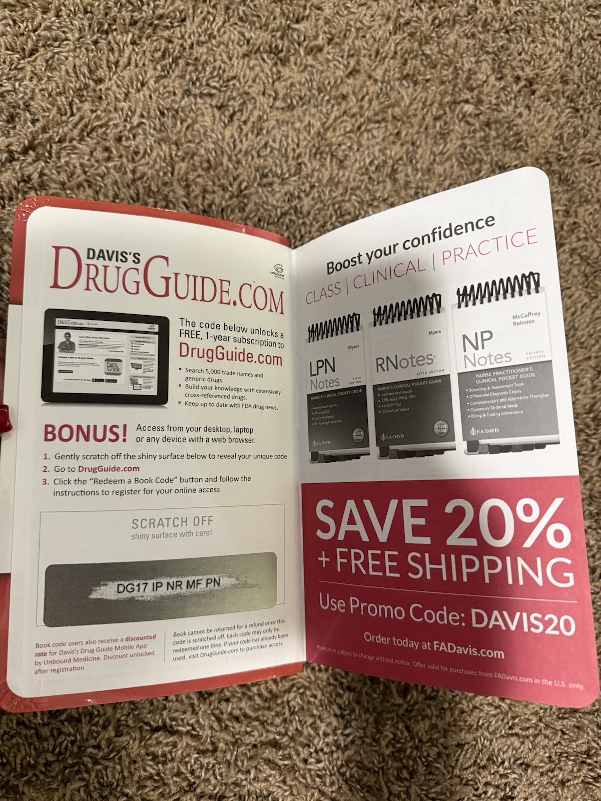 F.A. Davis Davis’s Drug Guide for Nurses 18th Ed 2023 Paperback, Vallerand