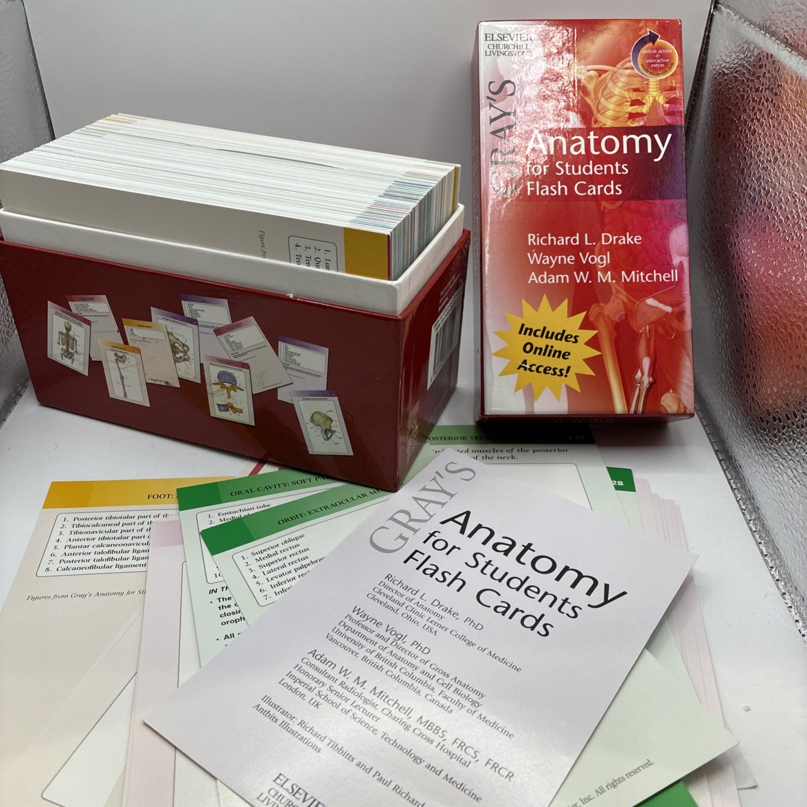 Gray’s Anatomy Flash Cards Excellent Condition Very Informative Great For Study