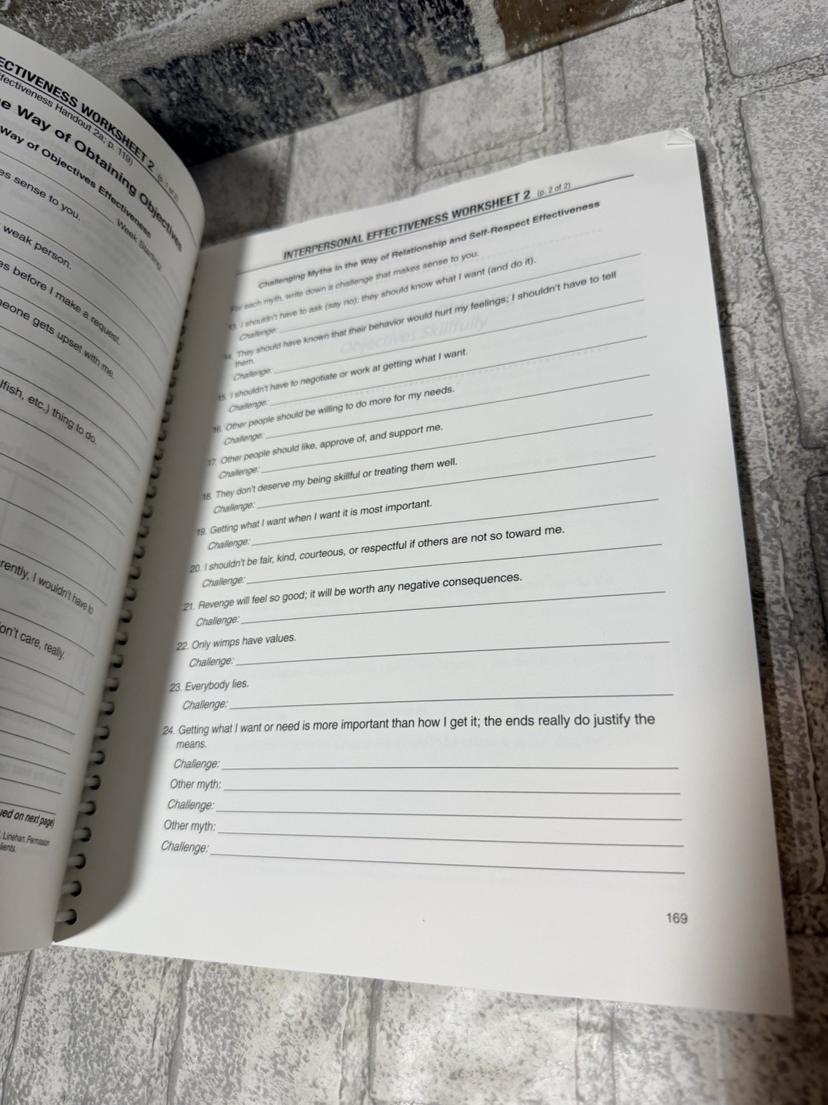DBT Skills Training Handouts and Worksheets, Second Edition – GOOD