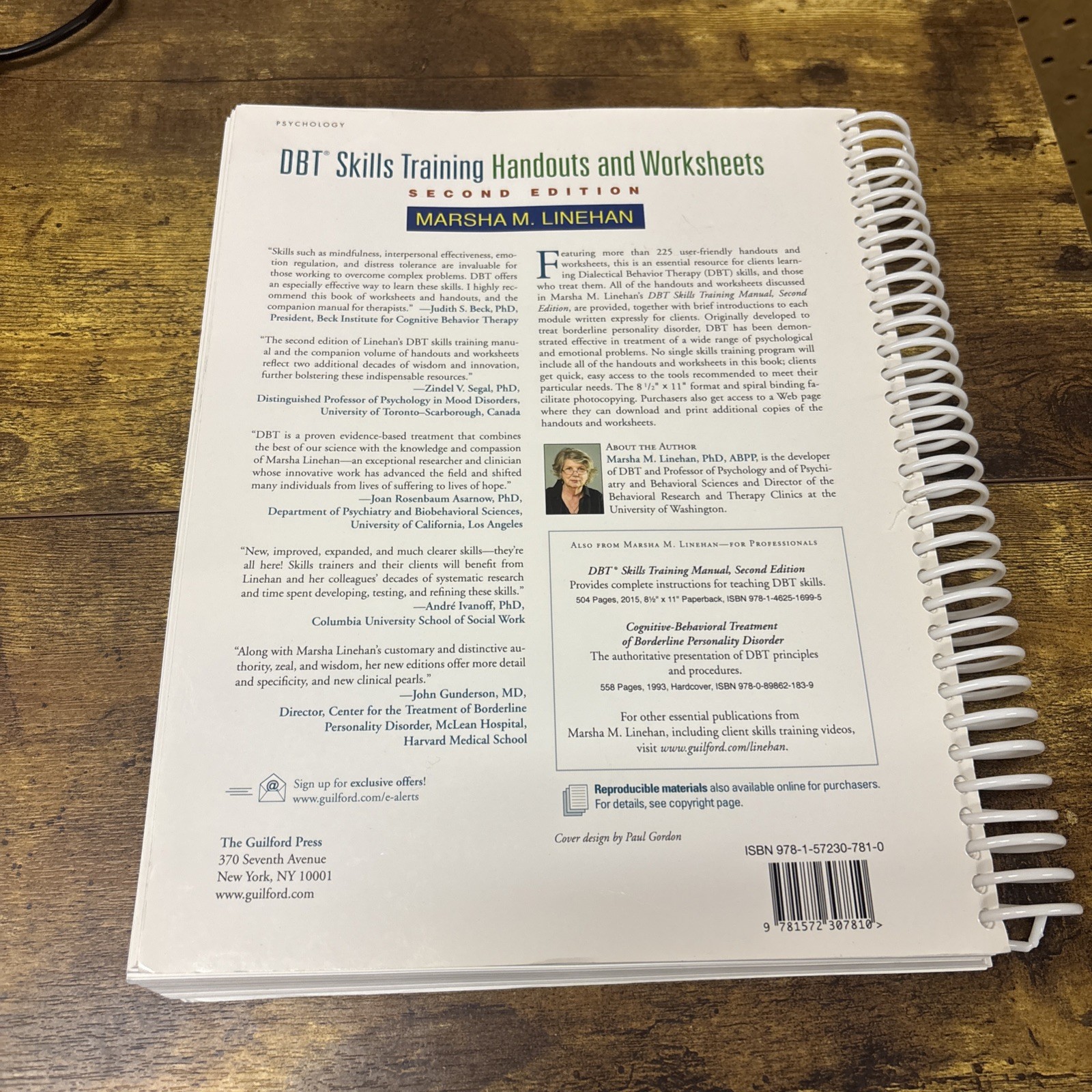 DBT Skills Training Handouts and Worksheets by Marsha M. Linehan (2014, Trade…