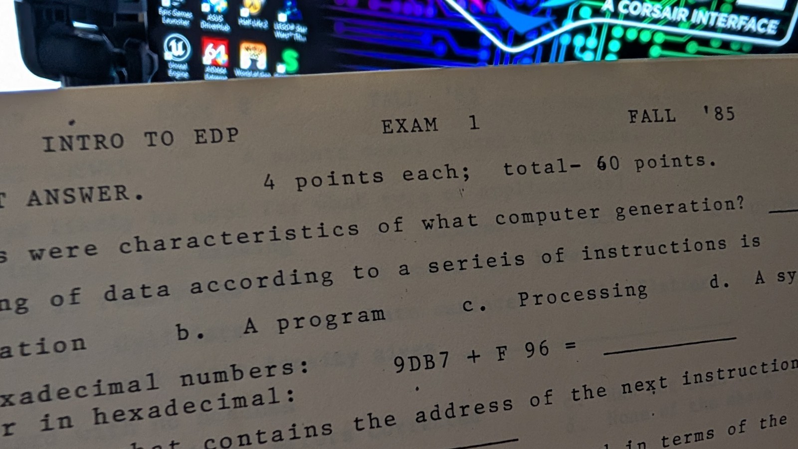 Computers: Concepts and Uses Plus Notes, Project Info And Tests. A Time Capsule!