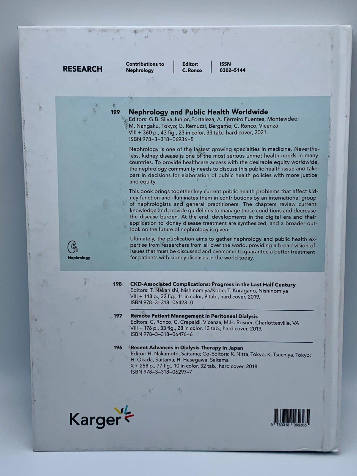 Contributions to Nephrology Ser.: Nephrology and Public Health Worldwide by…