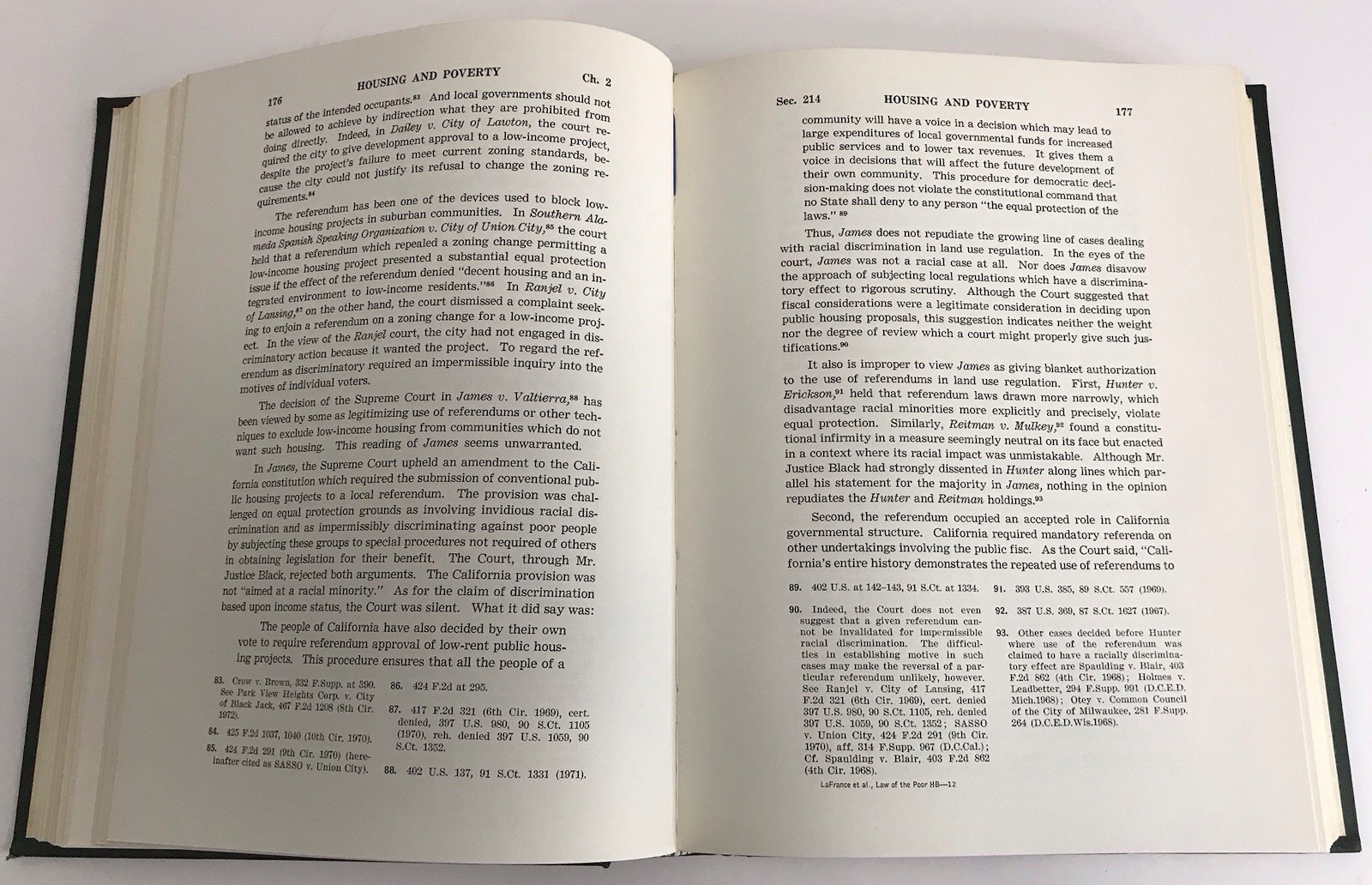Law Of The Poor Hornbook Series by LaFrance Schroeder Bennett Boyd 1973