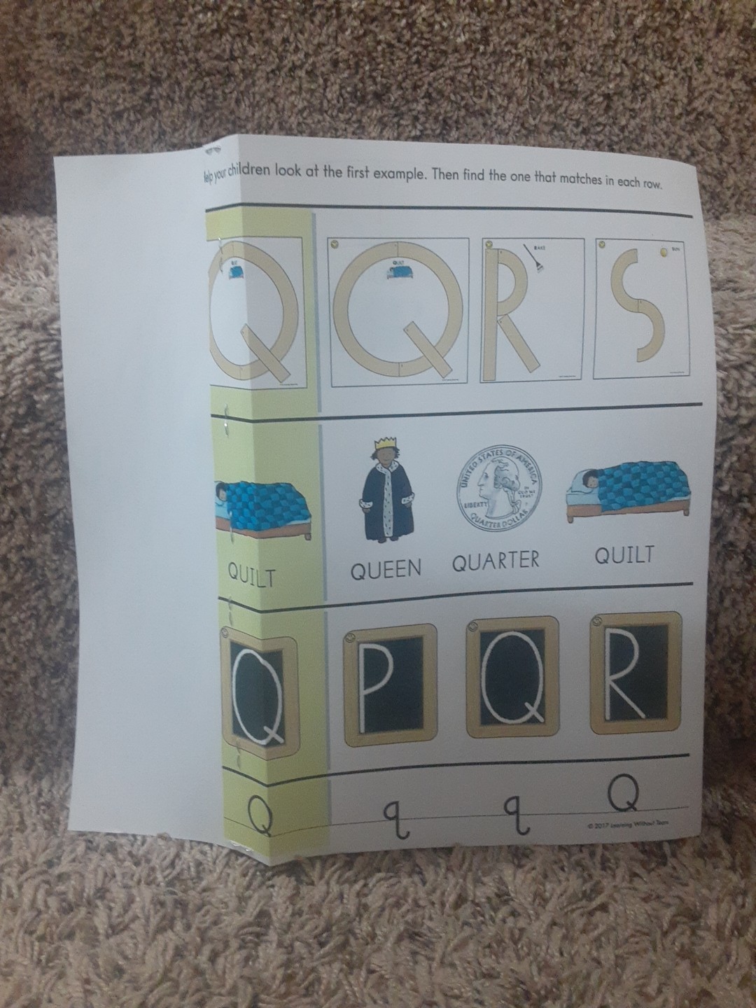 Paper Capital Letter Cards, Learning Without Tears, Brand New, NOT LAMINATED