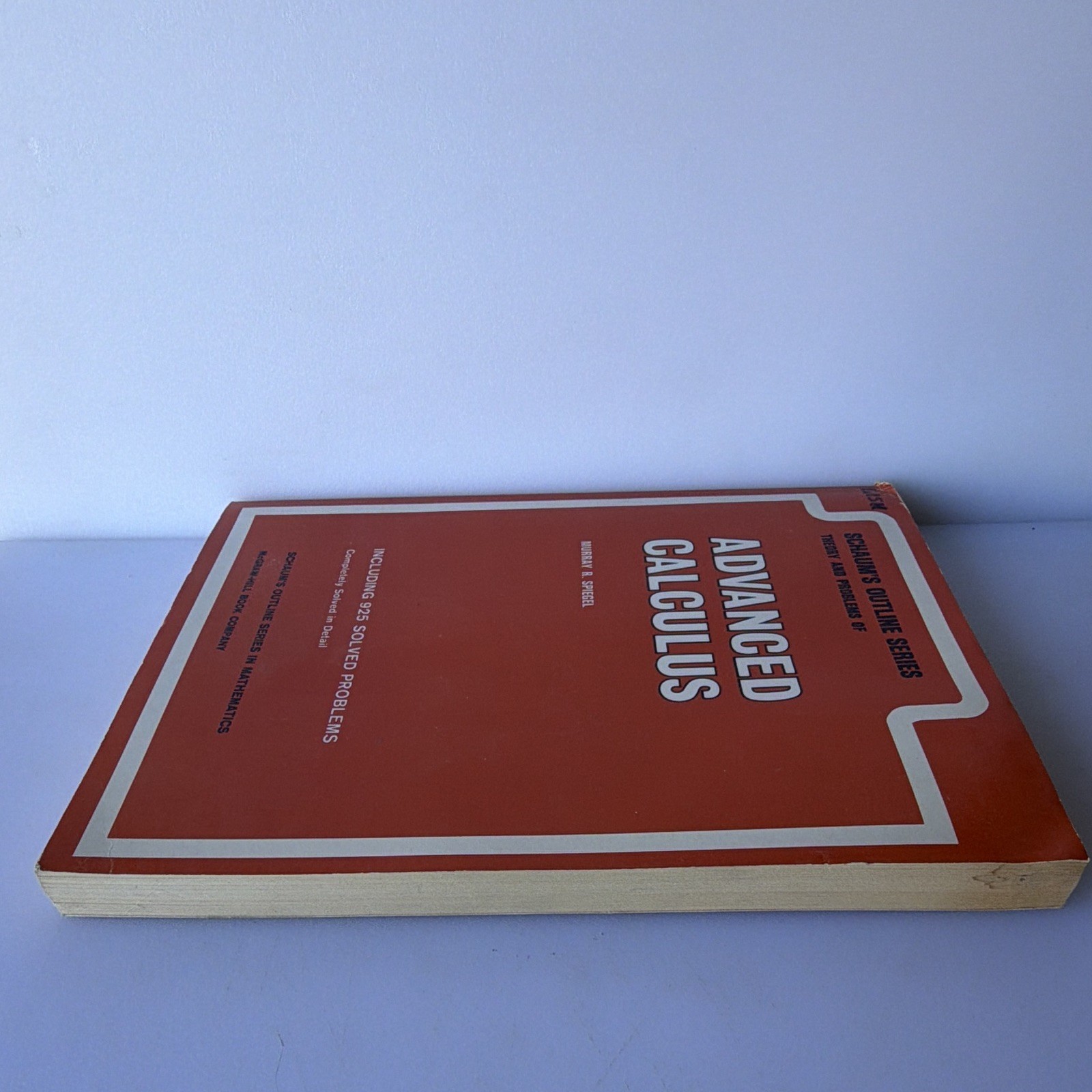 Schaum’s Outline Series Advanced Calculus Murray R. Spiegel PB 1968 400p