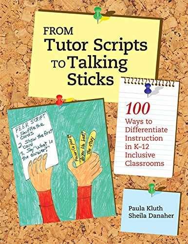 From Tutor Scripts to Talking – Paperback, by Paula Kluth; Danaher – Very Good q