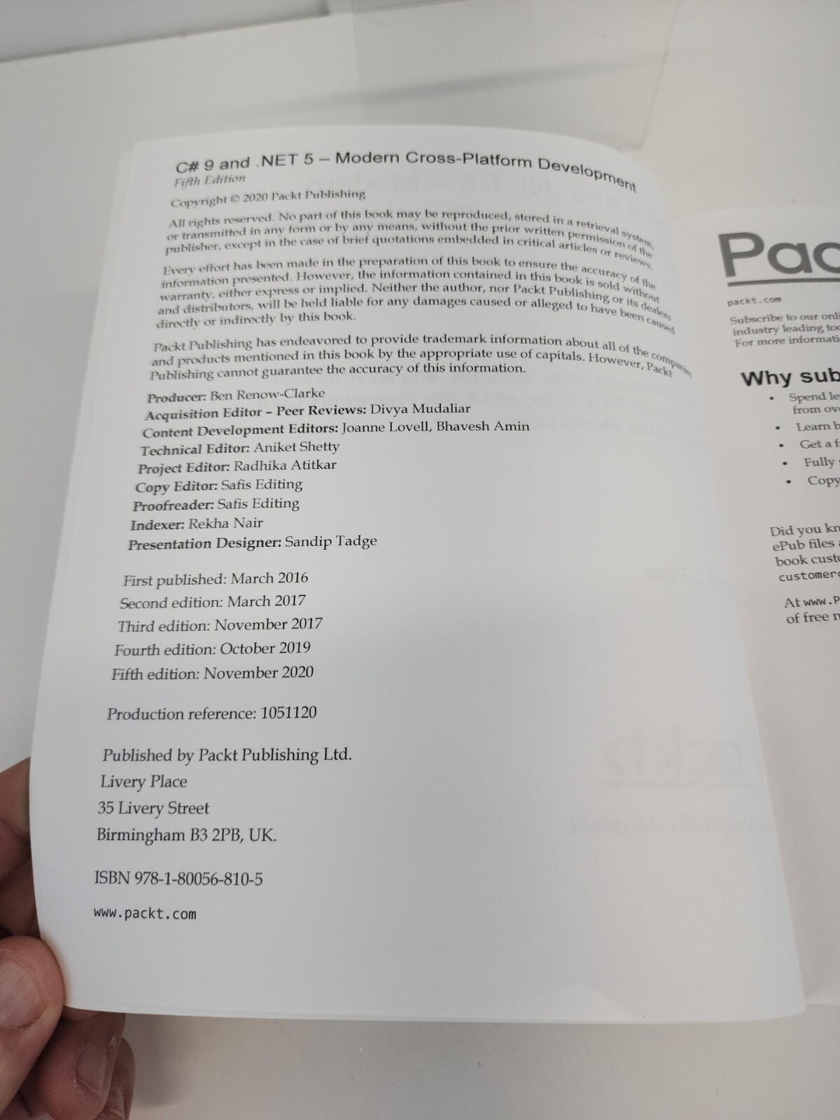 C# 9 and .NET 5 : Modern Cross-Platform Development by Mark J. Price (2020)
