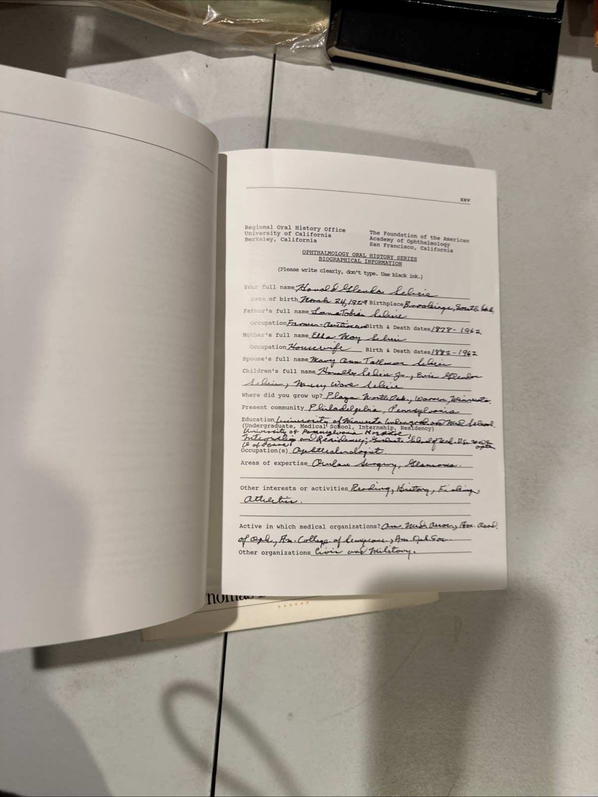 Ophthalmology Oral History. 3 Vol. Duane, Scheie , A.E. Maumenee. Softcover.