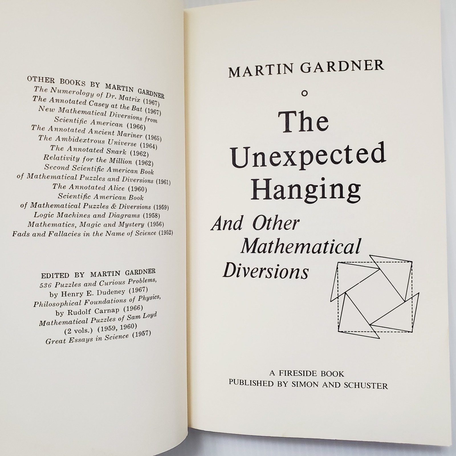 The Unexpected Hanging And Other Mathematical Diversions Book by Martin Gardner