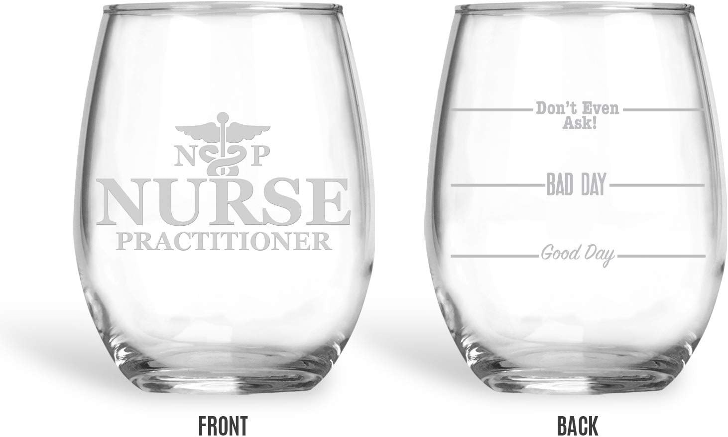 21 oz Stemless Wine Glass with Metallic Print – Perfect for Celebratory Sips
