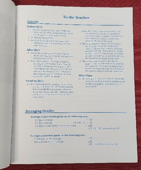 A Beka Book WORLD HISTORY & CULTURES 10th Grade Quiz Key 57282005