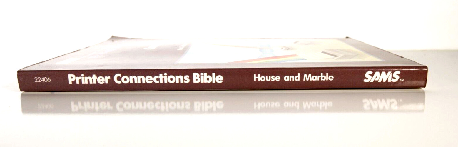 Sams Printer Connection Bible, 1985 Softcover Paperback Book, Apple, Epson