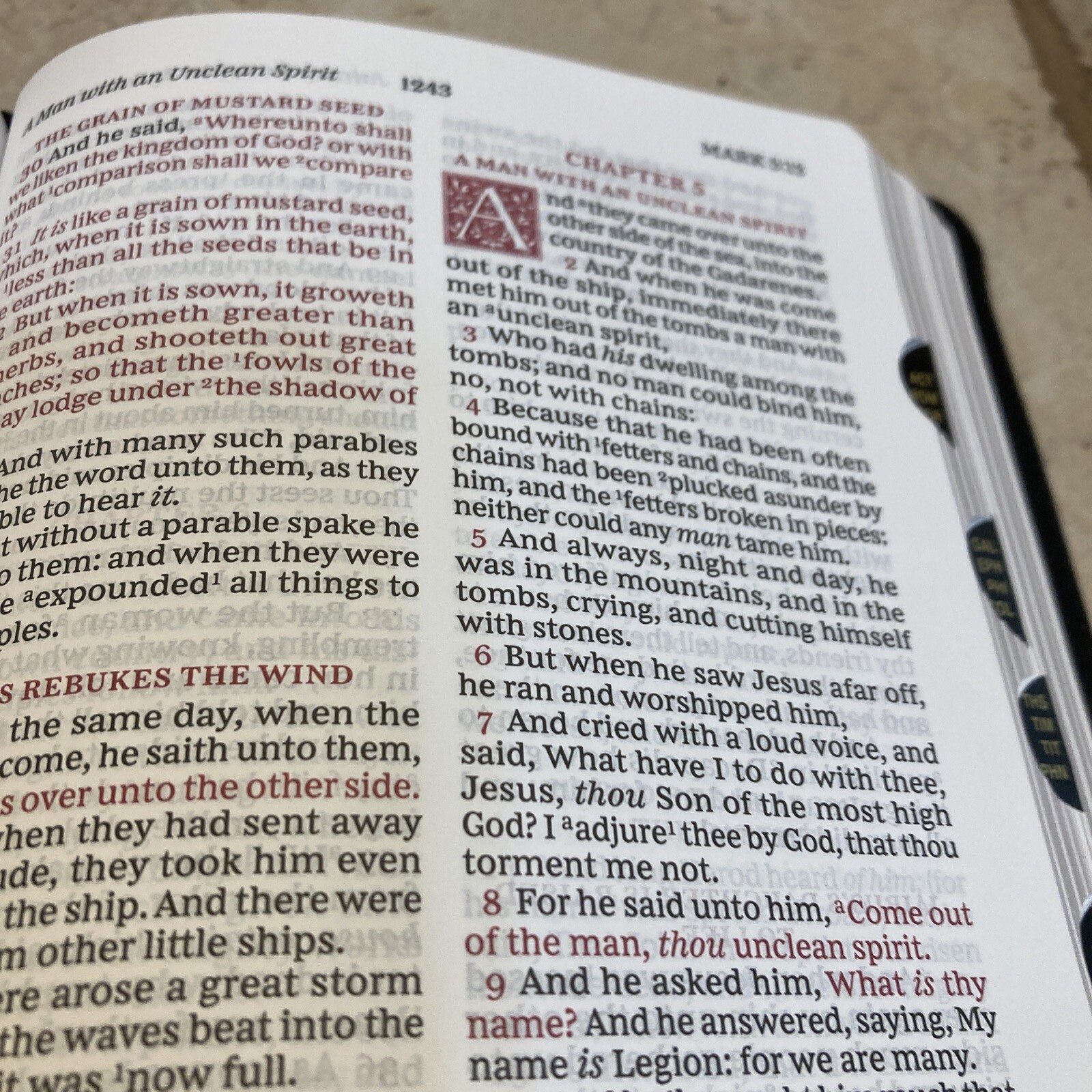 KJV Sovereign Collection Bible, Personal Size, Red Letter Edition INDEXED
