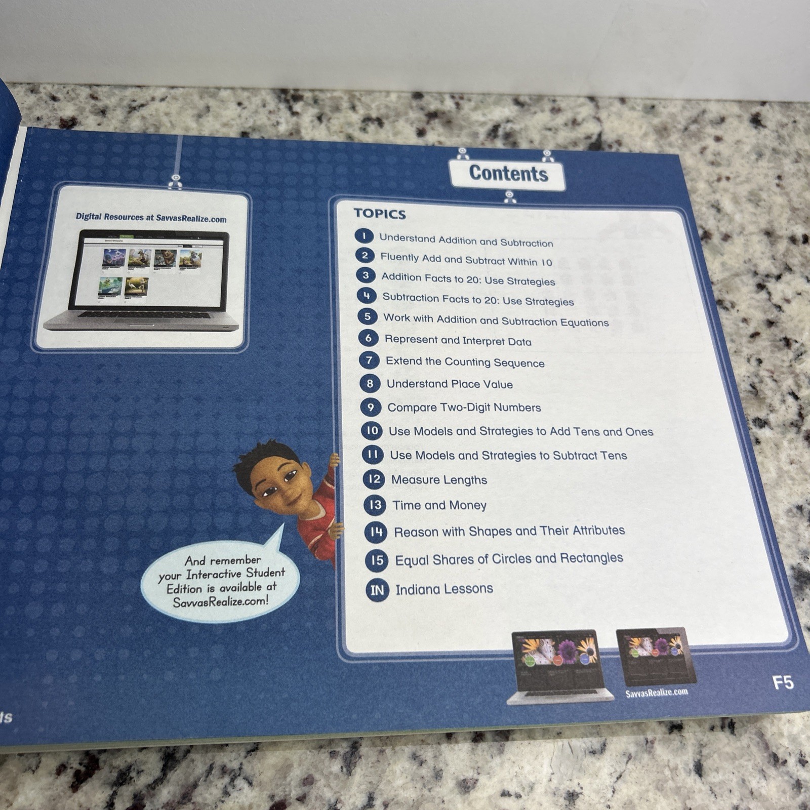 Envision Mathematics Indiana Grade 1 Volume 2 (2023) Savvas Learning Company