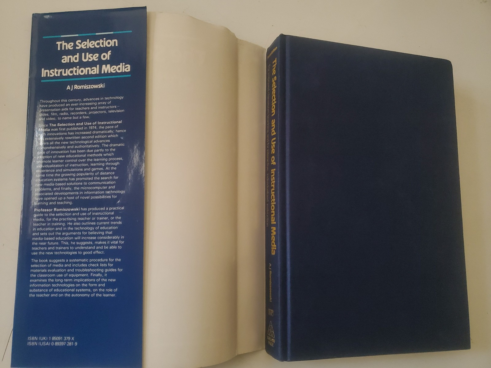 The Selection And Use Of Instructional Media A.J. Romiszowski 2nd Edition VG++
