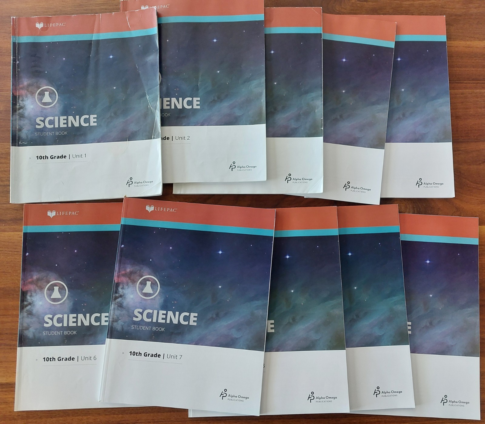 10th Grade Science Homeschool Curriculum Kit Box Set Complete AOP LIFEPAC