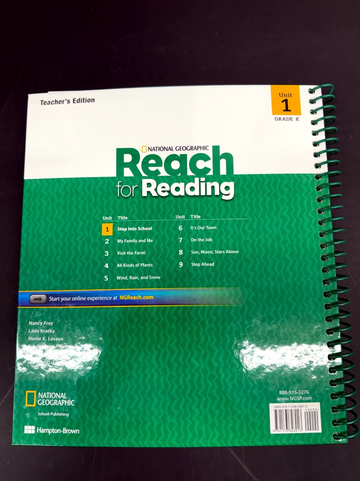 National Geographic Reach for Reading Grade K Teacher Edition Unit 1