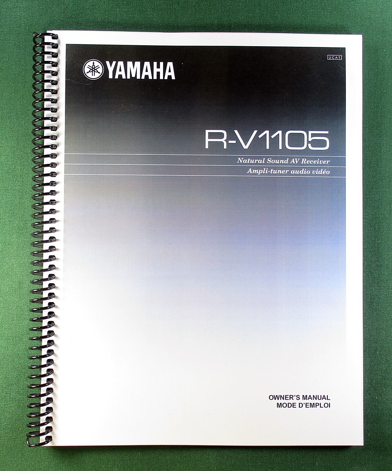 Yamaha R-V1105 Instruction Manual: 80 Pages & Protective Covers!