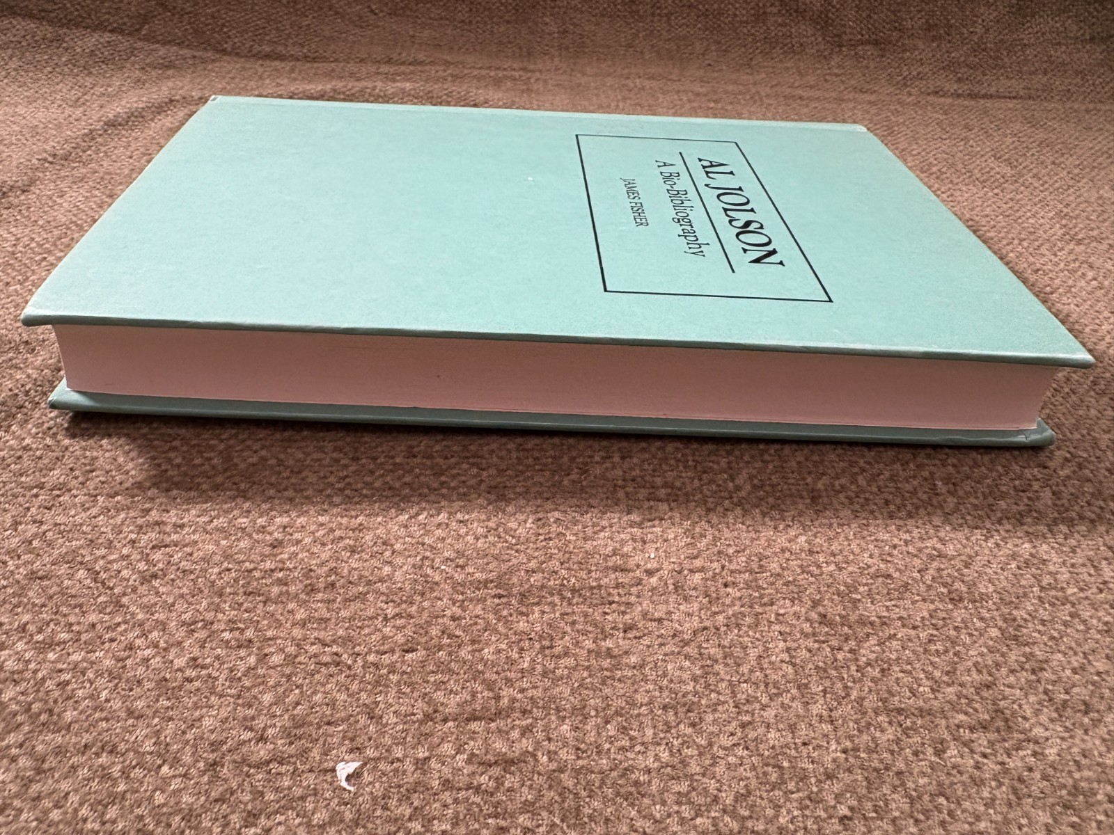 Al Jolson Bio-Bibliography James Fisher 1994 Hardcover Reference Book