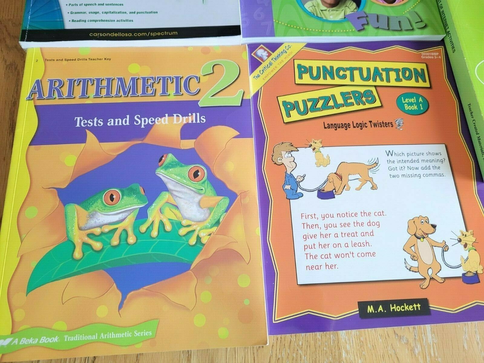 Huge lot Homeschool Books Pre-K thru 3rd grade Teachers Students Workbooks K-3