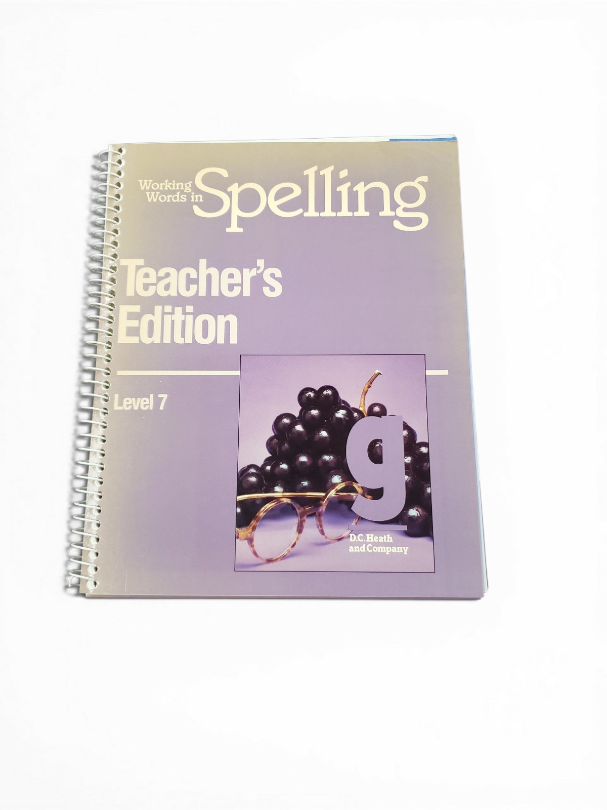 Teacher Ed Student Textbook Working in Words Spelling Level G Grade 7 Homeschool