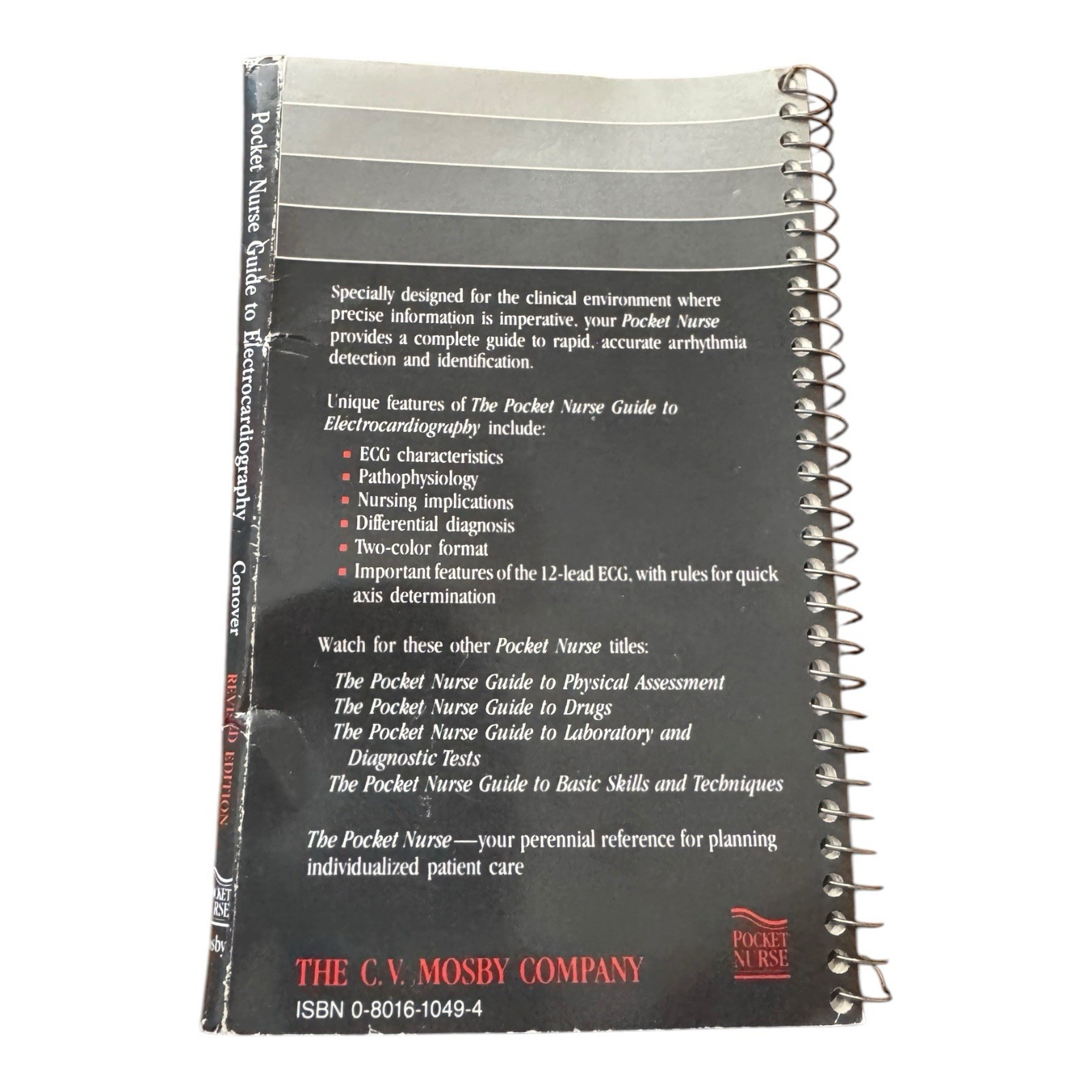 Pocket Nurse Guide to Electrocardiography by Mary Boudreau Conover