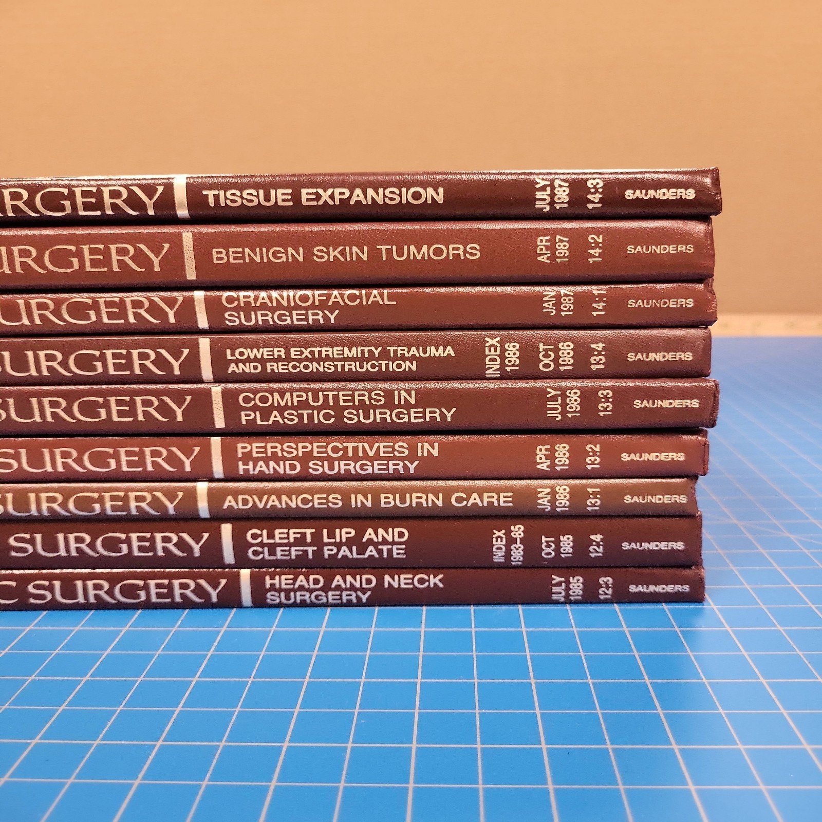 Clinics in Plastic Surgery 9 Vol Set 1985-1987 Saunders Medical Textbooks