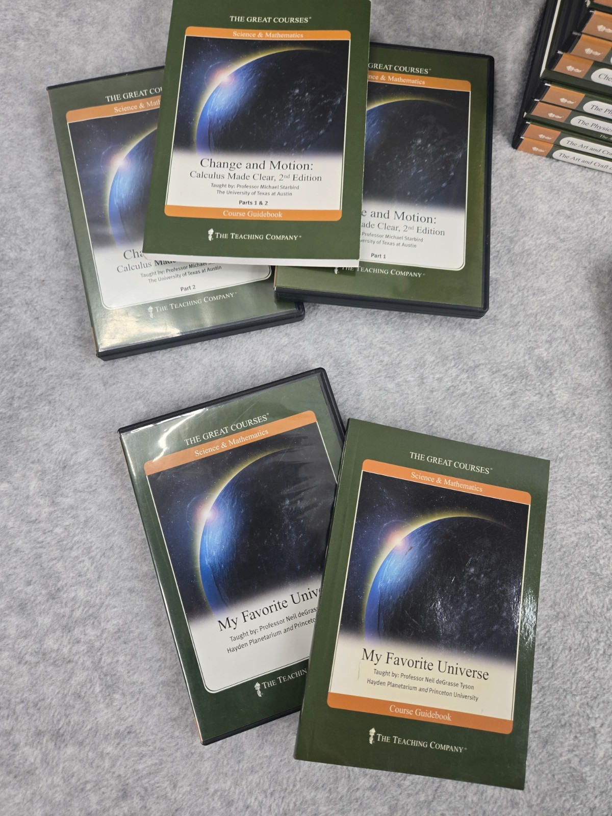The Great Courses 23 Complete DVD Guidebook Sets Science Mathematics + Extras