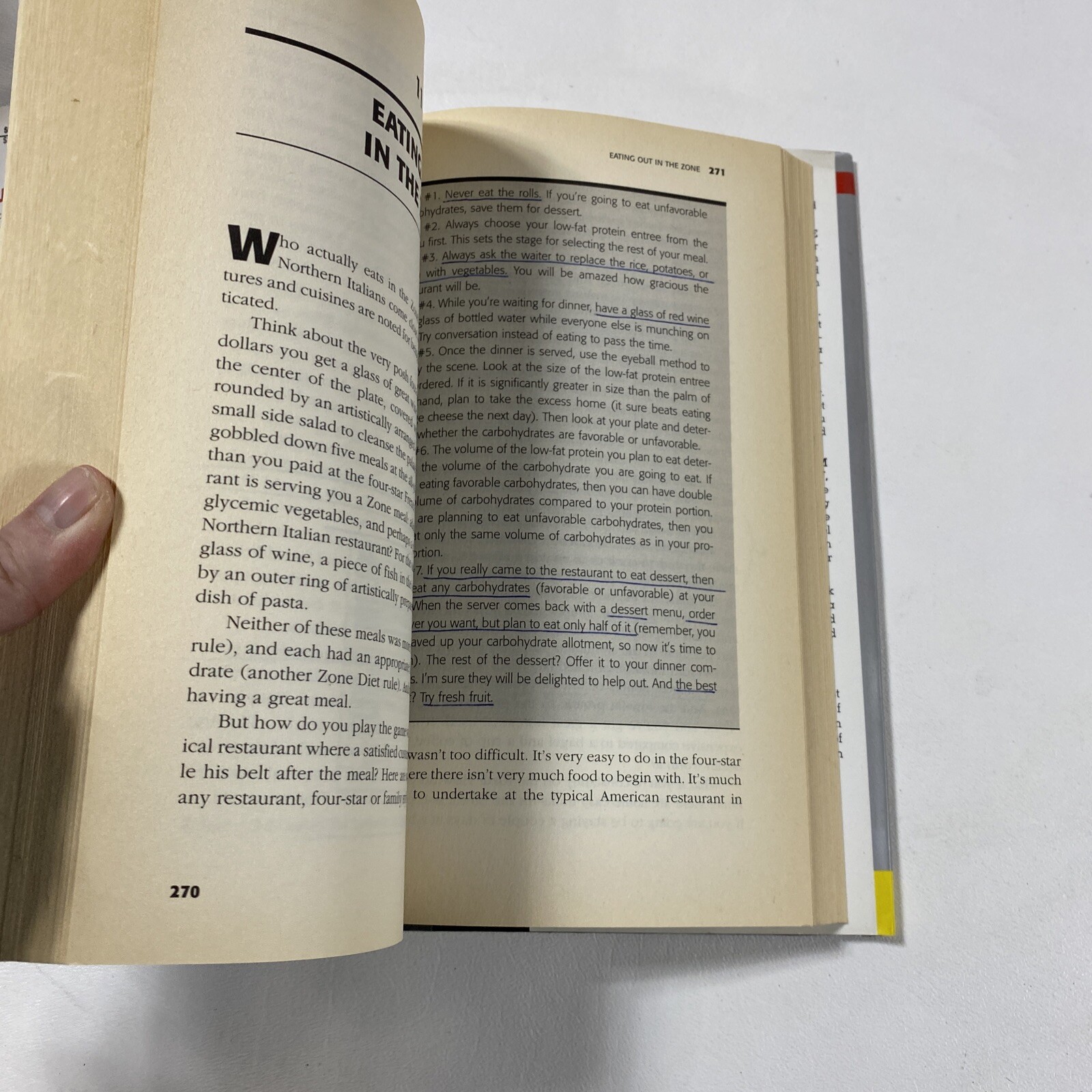 Mastering The Zone – Barry Sears (Dust Jacket, 1997, 1st Edition)