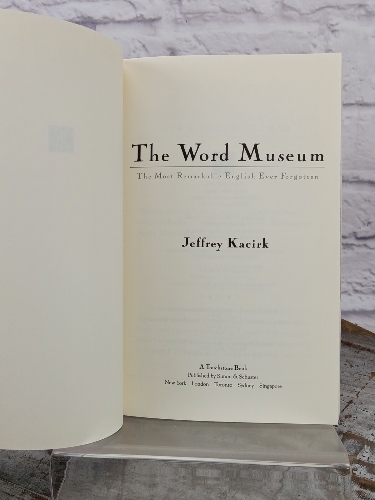 Word Museum : The Most Remarkable English Words Ever Forgotten by Jeffrey…