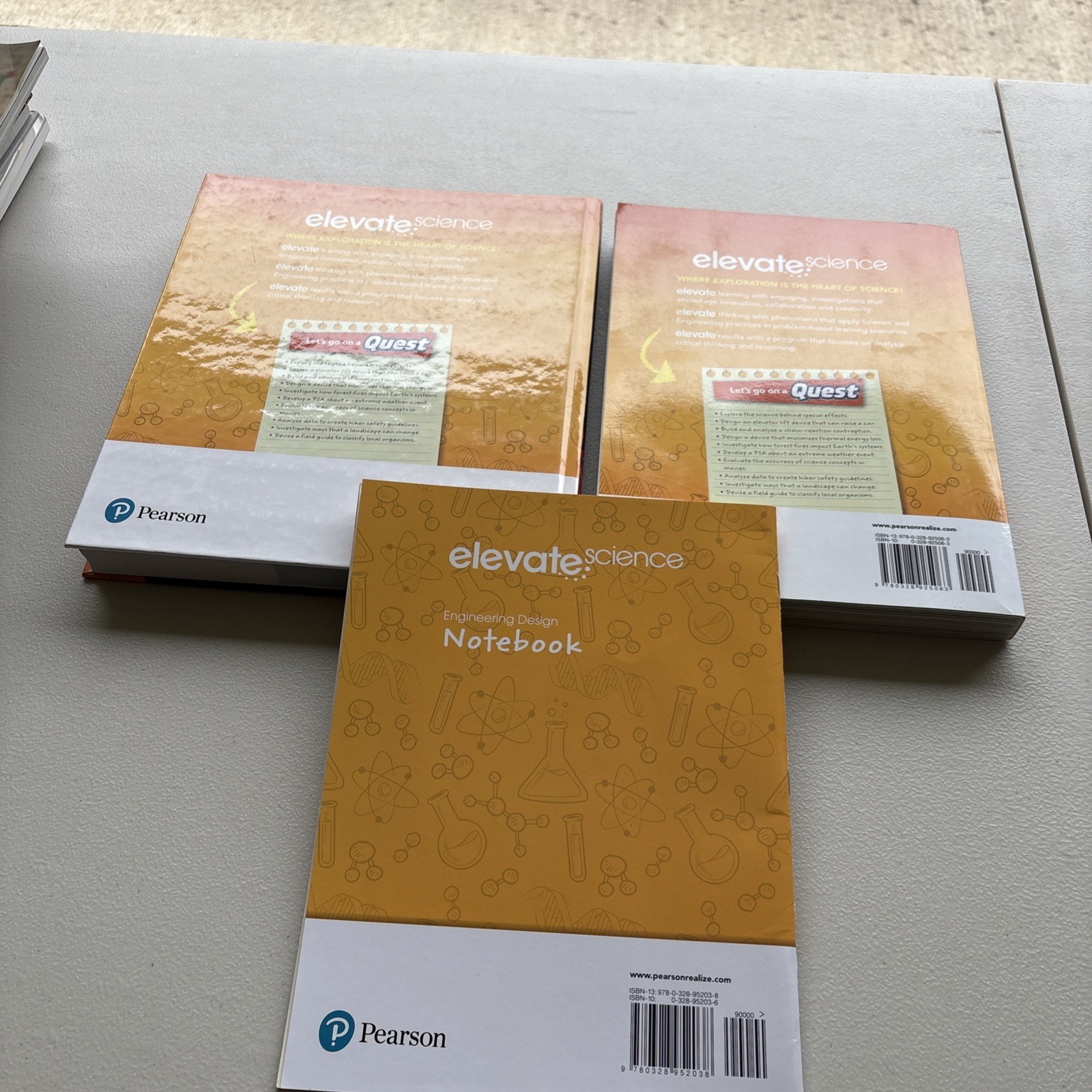 Elevate Science Grade 6 Course 1 Teacher Edition, Work Book and Notebook 2019