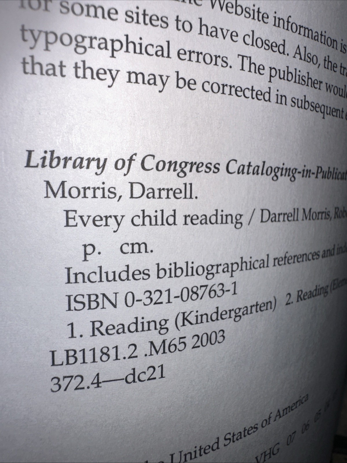 Every Child Reading by Darrell Morris and Robert E. Slavin (2002, Trade…