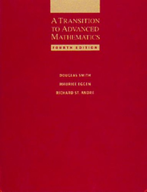 A Transition to Advanced Mathematics Hardcover Douglas, Standre,
