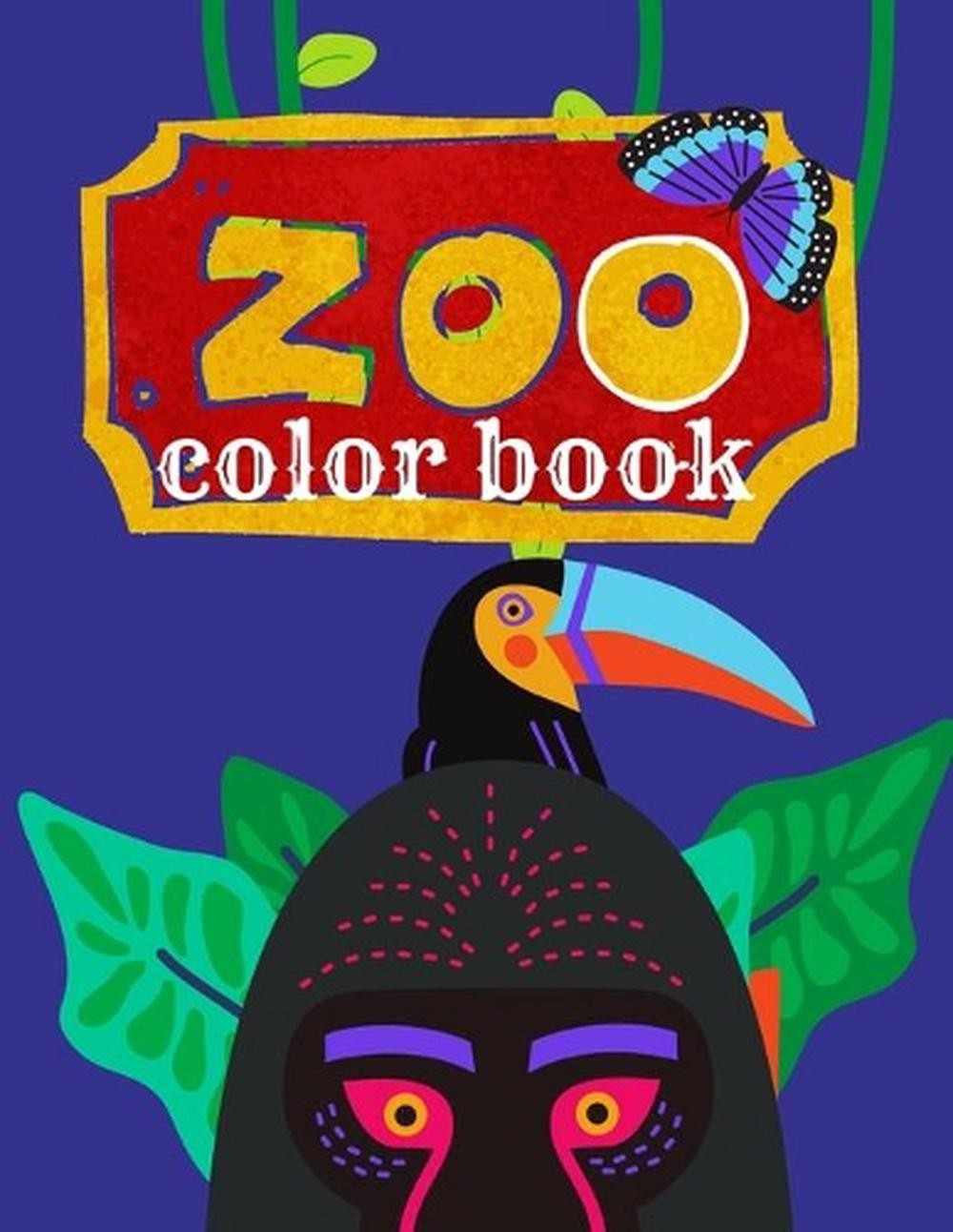 zoo color book: A Jumbo Children Coloring Book with 30 Large Pages .Animals Colo