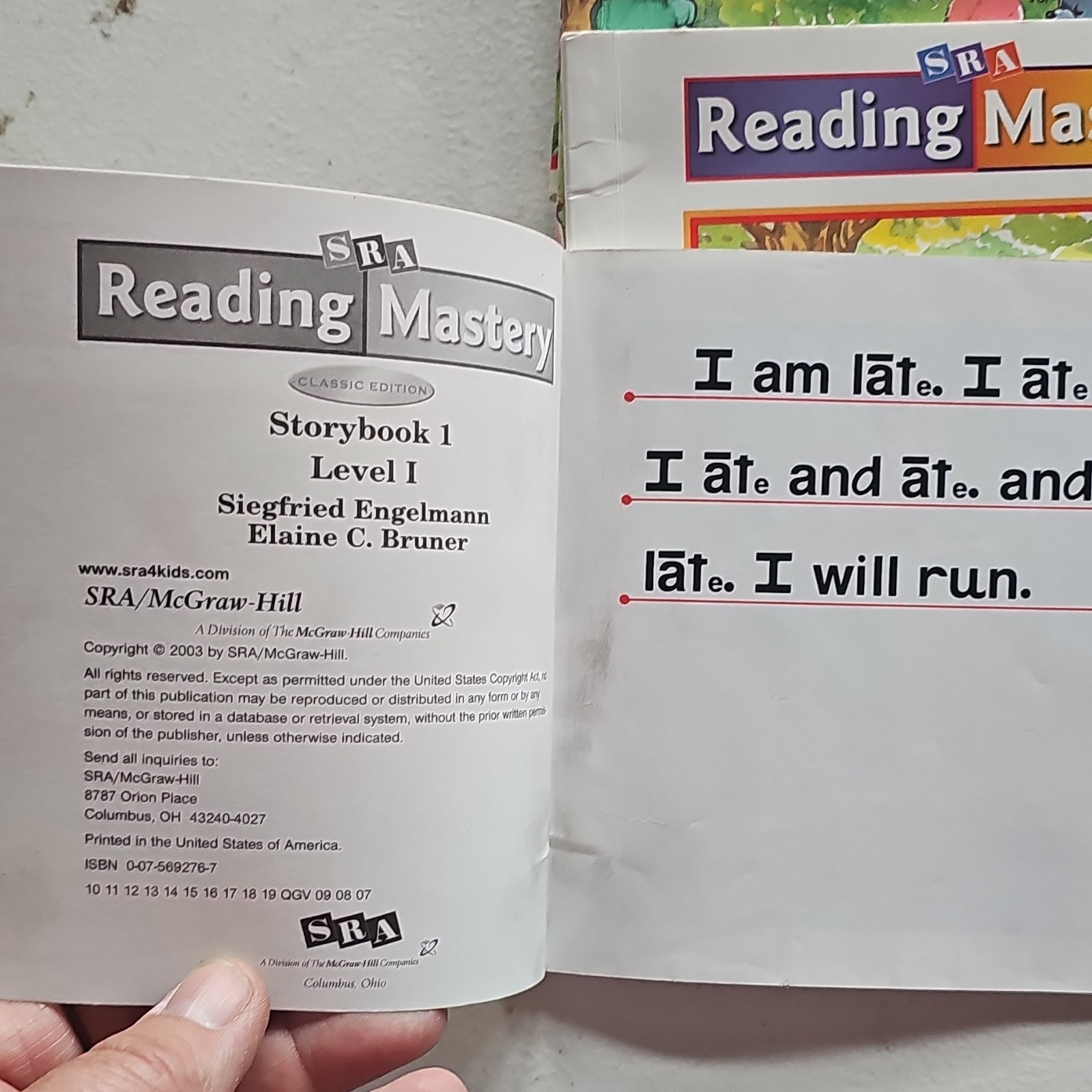 SRA/McGraw-Hill Reading Mastery I Classic Ed PB Level I Storybooks 1-3