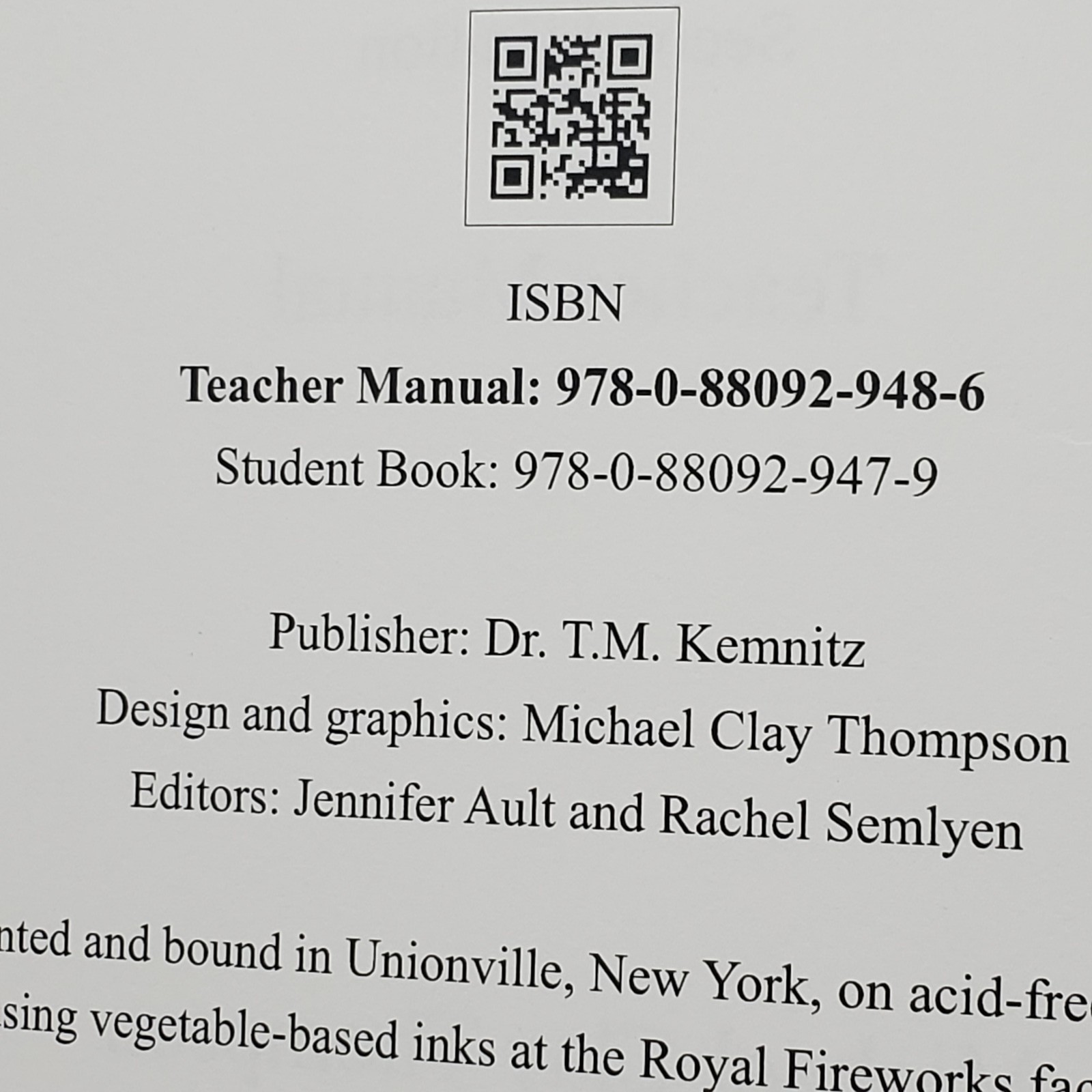 The Writing of Literature Student Book & Teacher Manual Michael Clay Thompson